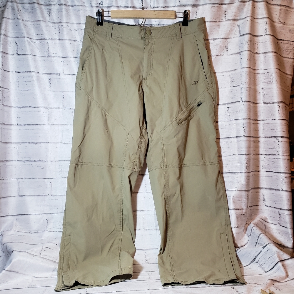 Nordictrack khaki nylon outdoor active pants